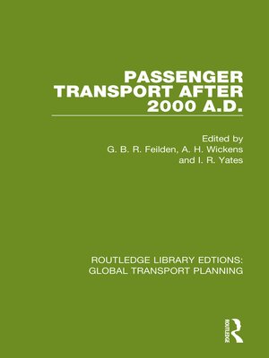 cover image of Passenger Transport After 2000 A.D.